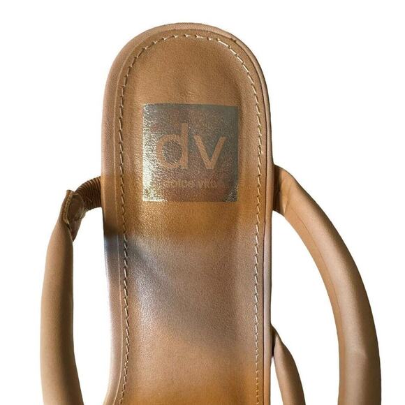 Dolce Vita Myla Sandals Size 9 Reptile Pattern Tan Strappy 3 Inch Heels - Picture 6 of 8